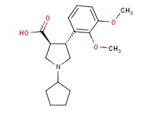 (3S*,4R*)-1-cyclopentyl-4-(2,3-dimethoxyphenyl)-3-pyrrolidinecarboxylic acid