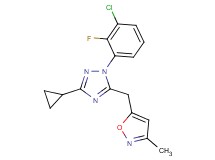 1-(3-chloro-2-fluorophenyl)-3-cyclopropyl-5-[(3-methylisoxazol-5-yl)methyl]-1H-1,2,4-triazole
