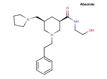 (3R,5R)-N-(2-hydroxyethyl)-1-(2-phenylethyl)-5-(1-pyrrolidinylmethyl)-3-piperidinecarboxamide