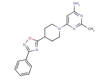 2-methyl-6-[4-(3-phenyl-1,2,4-oxadiazol-5-yl)piperidin-1-yl]pyrimidin-4-amine