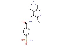 4-(aminosulfonyl)-N-[(3-methyl-5,6,7,8-tetrahydro-2,7-naphthyridin-4-yl)methyl]benzamide