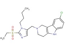 2-{[1-butyl-2-(ethylsulfonyl)-1H-imidazol-5-yl]methyl}-8-chloro-2,3,4,5-tetrahydro-1H-pyrido[4,3-b]indole