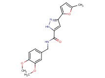 N-(3,4-dimethoxybenzyl)-3-(5-methyl-2-furyl)-1H-pyrazole-5-carboxamide