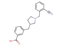 3-{[1-(2-cyanobenzyl)pyrrolidin-3-yl]methyl}benzoic acid