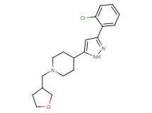 4-[3-(2-chlorophenyl)-1H-pyrazol-5-yl]-1-(tetrahydrofuran-3-ylmethyl)piperidine