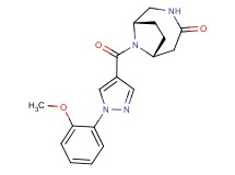 (1S*,6R*)-9-{[1-(2-methoxyphenyl)-1H-pyrazol-4-yl]carbonyl}-3,9-diazabicyclo[4.2.1]nonan-4-one