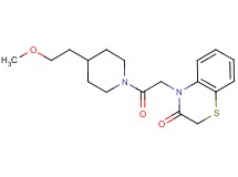 4-{2-[4-(2-methoxyethyl)-1-piperidinyl]-2-oxoethyl}-2H-1,4-benzothiazin-3(4H)-one