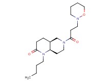 (4aS*,8aR*)-1-butyl-6-[3-(1,2-oxazinan-2-yl)propanoyl]octahydro-1,6-naphthyridin-2(1H)-one