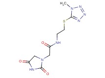 2-(2,4-dioxoimidazolidin-1-yl)-N-{2-[(1-methyl-1H-tetrazol-5-yl)thio]ethyl}acetamide