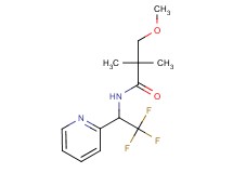 3-methoxy-2,2-dimethyl-N-(2,2,2-trifluoro-1-pyridin-2-ylethyl)propanamide