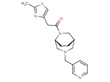 (1S*,5R*)-6-[(2-methyl-1,3-thiazol-4-yl)acetyl]-3-(pyridin-3-ylmethyl)-3,6-diazabicyclo[3.2.2]nonane