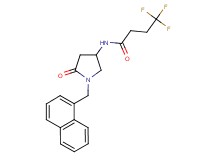 4,4,4-trifluoro-N-[1-(1-naphthylmethyl)-5-oxo-3-pyrrolidinyl]butanamide