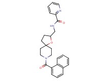 N-{[8-(1-naphthoyl)-1-oxa-8-azaspiro[4.5]dec-2-yl]methyl}-2-pyridinecarboxamide