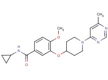 N-cyclopropyl-4-methoxy-3-{[1-(6-methylpyrimidin-4-yl)piperidin-4-yl]oxy}benzamide