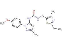 N-[(2-ethyl-4-methyl-1,3-thiazol-5-yl)methyl]-N'-[1-(4-methoxyphenyl)-3-methyl-1H-pyrazol-5-yl]urea