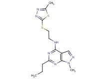 1-methyl-N-{2-[(5-methyl-1,3,4-thiadiazol-2-yl)thio]ethyl}-6-propyl-1H-pyrazolo[3,4-d]pyrimidin-4-amine