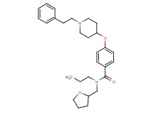 4-{[1-(2-phenylethyl)-4-piperidinyl]oxy}-N-propyl-N-(tetrahydro-2-furanylmethyl)benzamide