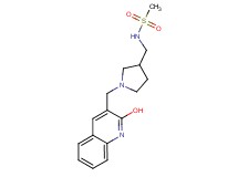 N-({1-[(2-hydroxy-3-quinolinyl)methyl]-3-pyrrolidinyl}methyl)methanesulfonamide