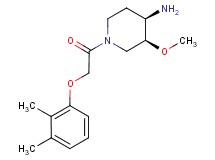 (3S*,4R*)-1-[(2,3-dimethylphenoxy)acetyl]-3-methoxypiperidin-4-amine