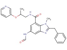 2-benzyl-5-(formylamino)-1-methyl-N-[2-(3-pyridinyloxy)propyl]-1H-benzimidazole-7-carboxamide