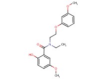 N-ethyl-2-hydroxy-5-methoxy-N-[2-(3-methoxyphenoxy)ethyl]benzamide