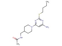 N-({1-[6-amino-2-(butylthio)pyrimidin-4-yl]piperidin-4-yl}methyl)acetamide