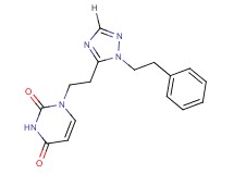 1-{2-[1-(2-phenylethyl)-1H-1,2,4-triazol-5-yl]ethyl}pyrimidine-2,4(1H,3H)-dione