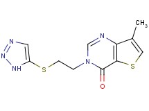 7-methyl-3-[2-(1H-1,2,3-triazol-5-ylthio)ethyl]thieno[3,2-d]pyrimidin-4(3H)-one