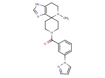 5-methyl-1'-[3-(1H-pyrazol-1-yl)benzoyl]-1,5,6,7-tetrahydrospiro[imidazo[4,5-c]pyridine-4,4'-piperidine]