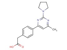 [4-(6-methyl-2-pyrrolidin-1-ylpyrimidin-4-yl)phenyl]acetic acid