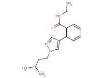 N-ethyl-2-[1-(3-methylbutyl)-1H-pyrazol-4-yl]benzamide