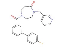 1-[(4'-fluoro-3-biphenylyl)carbonyl]-4-(3-pyridinylmethyl)-1,4-diazepan-5-one
