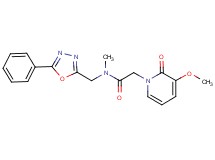2-(3-methoxy-2-oxopyridin-1(2H)-yl)-N-methyl-N-[(5-phenyl-1,3,4-oxadiazol-2-yl)methyl]acetamide