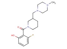 3-fluoro-2-({3-[(4-methylpiperazin-1-yl)methyl]piperidin-1-yl}carbonyl)phenol