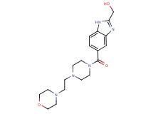 (5-{[4-(2-morpholin-4-ylethyl)piperazin-1-yl]carbonyl}-1H-benzimidazol-2-yl)methanol