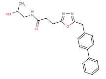 3-[5-(4-biphenylylmethyl)-1,3,4-oxadiazol-2-yl]-N-(2-hydroxypropyl)propanamide