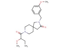 2-(3-methoxybenzyl)-8-(2-methoxybutanoyl)-2,8-diazaspiro[4.5]decan-3-one