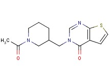 3-[(1-acetylpiperidin-3-yl)methyl]thieno[2,3-d]pyrimidin-4(3H)-one