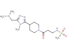 N-[3-(4-{5-[(dimethylamino)methyl]-4-methyl-4H-1,2,4-triazol-3-yl}piperidin-1-yl)-3-oxopropyl]methanesulfonamide