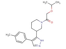 1-(isopropoxyacetyl)-3-[4-(4-methylphenyl)-1H-pyrazol-5-yl]piperidine