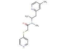 N-methyl-N-[1-methyl-2-(4-methylpyridin-2-yl)ethyl]-2-(pyridin-4-ylthio)acetamide