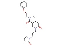 N-methyl-6-oxo-1-[3-(2-oxo-1-pyrrolidinyl)propyl]-N-(2-phenoxyethyl)-3-piperidinecarboxamide