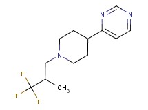 4-[1-(3,3,3-trifluoro-2-methylpropyl)piperidin-4-yl]pyrimidine