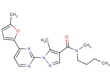 N-butyl-N,5-dimethyl-1-[4-(5-methyl-2-furyl)-2-pyrimidinyl]-1H-pyrazole-4-carboxamide