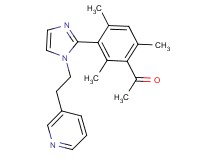 1-{2,4,6-trimethyl-3-[1-(2-pyridin-3-ylethyl)-1H-imidazol-2-yl]phenyl}ethanone