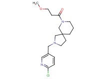 2-[(6-chloropyridin-3-yl)methyl]-7-(3-methoxypropanoyl)-2,7-diazaspiro[4.5]decane