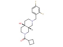 (4aR*,8aR*)-2-(cyclobutylcarbonyl)-7-(2,4-difluorobenzyl)octahydro-2,7-naphthyridin-4a(2H)-ol