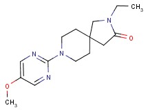 2-ethyl-8-(5-methoxy-2-pyrimidinyl)-2,8-diazaspiro[4.5]decan-3-one