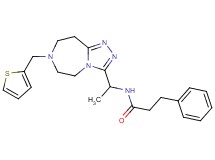 3-phenyl-N-{1-[7-(2-thienylmethyl)-6,7,8,9-tetrahydro-5H-[1,2,4]triazolo[4,3-d][1,4]diazepin-3-yl]ethyl}propanamide