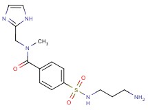 4-{[(3-aminopropyl)amino]sulfonyl}-N-(1H-imidazol-2-ylmethyl)-N-methylbenzamide dihydrochloride